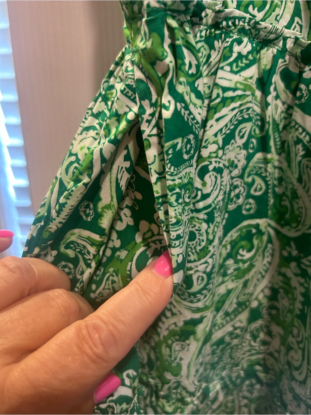 Crown & IvyGreen Paisley Tiered Dress - Picture 3 of 4